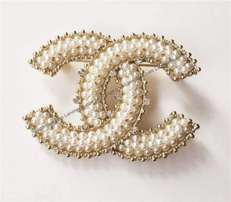 chanel pearl drop brooch|authentic Chanel brooches.